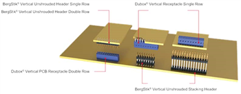 Amphenol FCI BergStik® 2.54mm無護套插頭